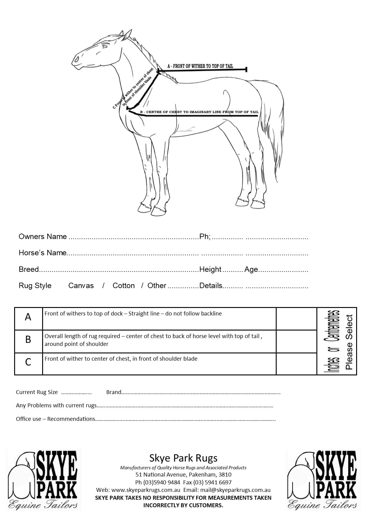 Choosing the Right Size